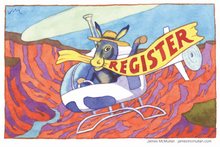 Load image into Gallery viewer, James McMullan State Specific Postcard Packs