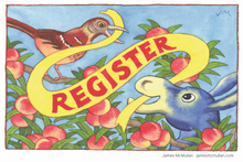 Load image into Gallery viewer, James McMullan State Specific Postcard Packs