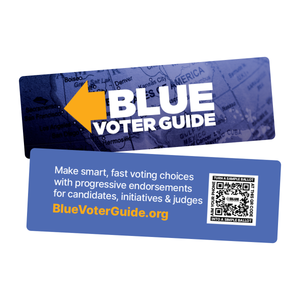 Blue Voter Guide Bookmarks
