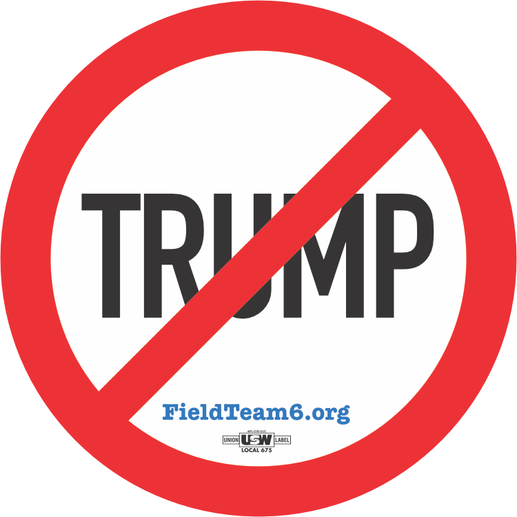 No Trump Sticker