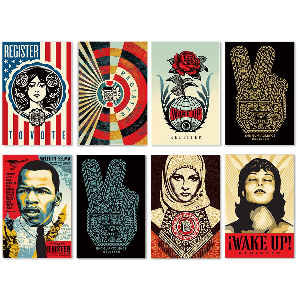 Shepard Fairey Postcard Packs